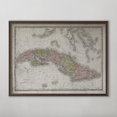 Cuba Map! A vintage map of Cuba added to the shop! c. 1869