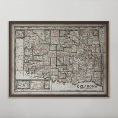 New map added to the shop! Oklahoma c.1927