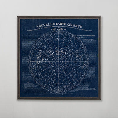 Old vintage Star Map celestial star poster print art for wall art home decor. 