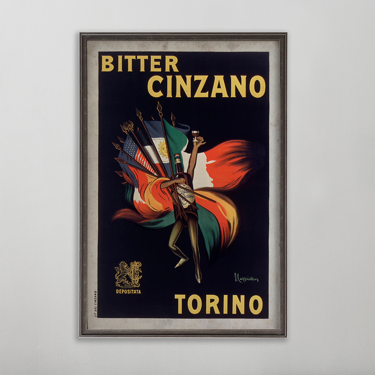 Bitter cinzano torino poster. Vintage poster advertisement art. vintage poster wall art by leonetto cappiello.