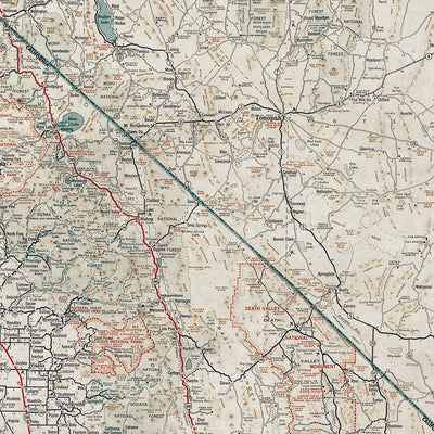 Old Nevada map wall art. Shop Archive Print Co.