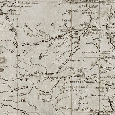 Old Colombia map wall art. Shop Archive Print Co.
