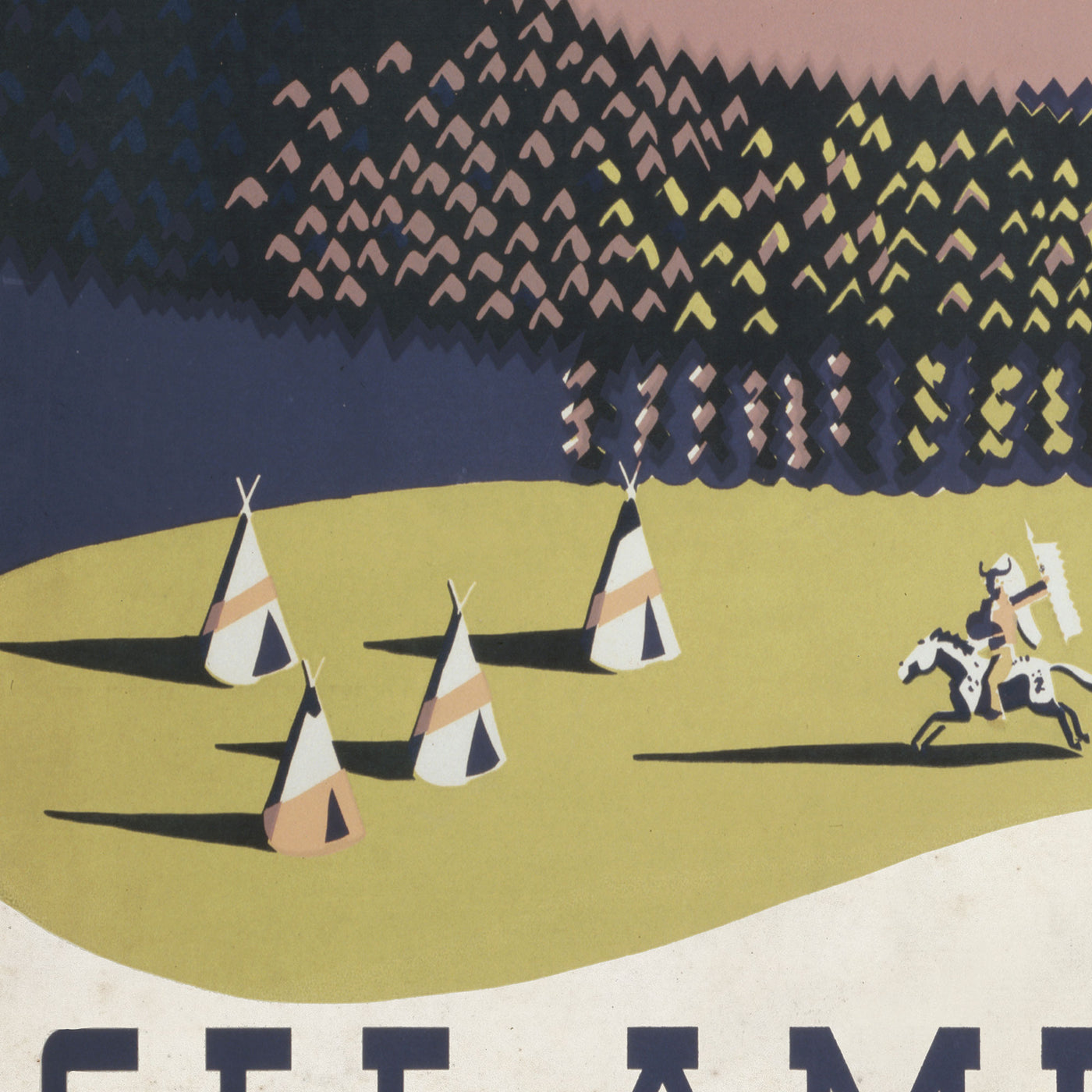 Montana vintage travel poster wall art. 