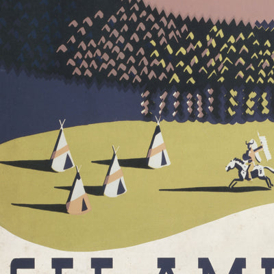 Montana vintage travel poster wall art. 