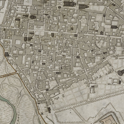 Old Parma, Italy map wall art. Shop Archive Print Co.