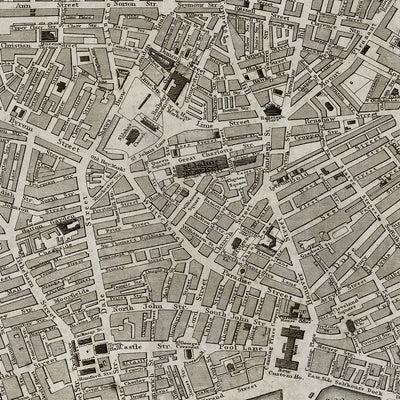 Old Liverpool, England map wall art. Shop Archive Print Co.