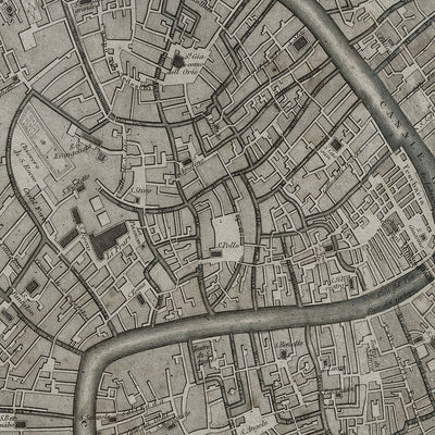 Old Venice map wall art. Shop Archive Print Co.