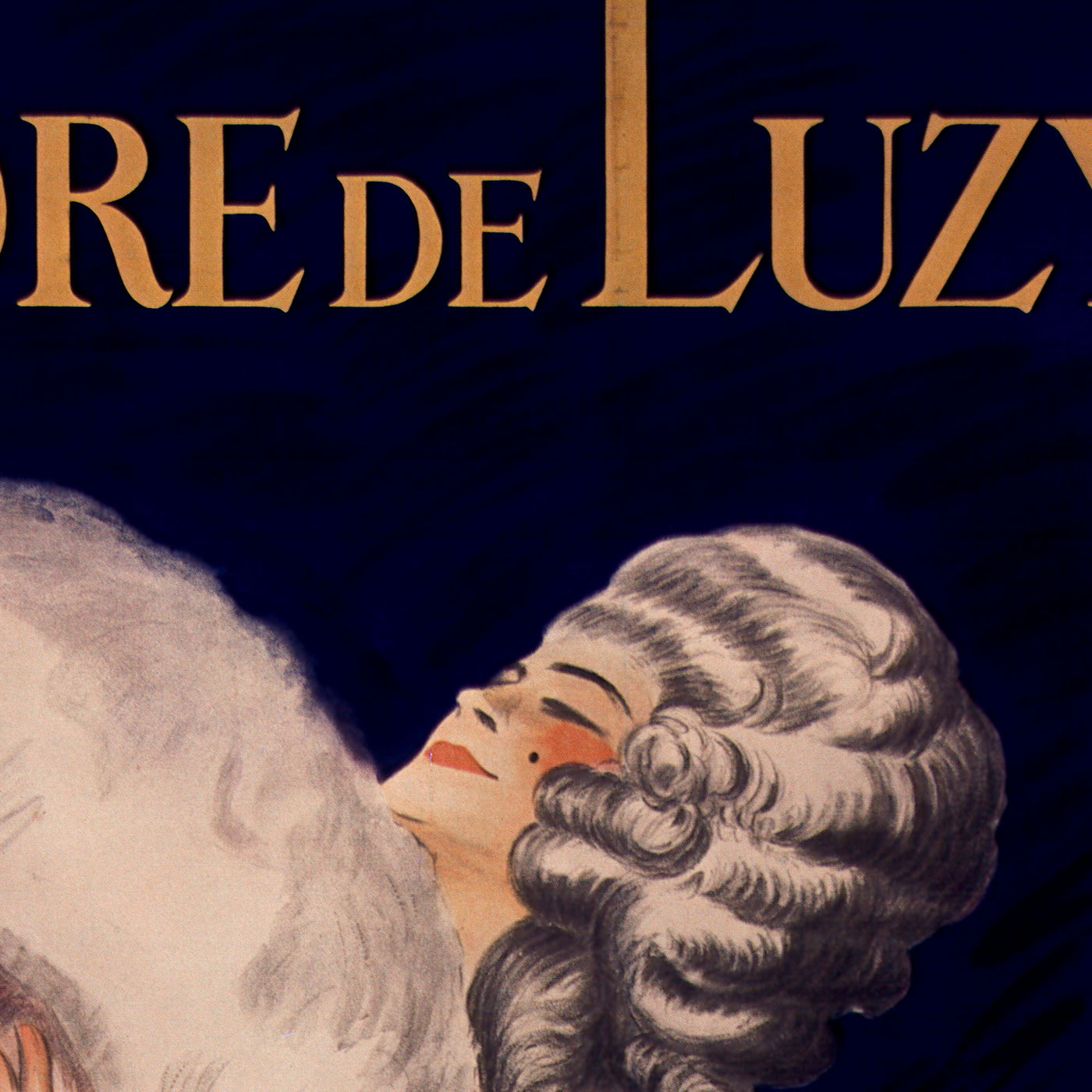 Poudre De Luzy vintage poster wall art. Old maps and vintage posters shop archive print co