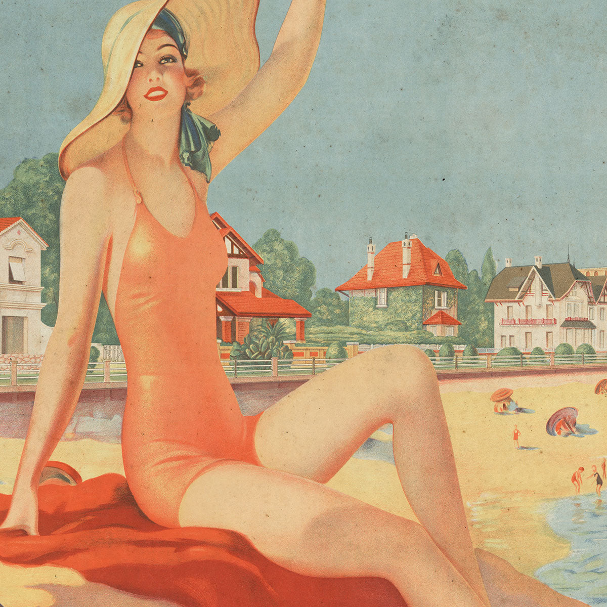 Uruguay vintage travel poster wall art. 